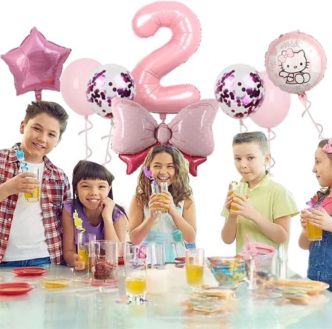 Cartoon Party Balloons, Cute Number 2 Balloon - Image 5