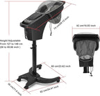 Elitzia Hair Steamer Micro Mist Scalp Detox System Hair Wash Reclining Chair Table Hair Care Salon SPA Barber Shop Shampoo Bowl Miste Hooded Natual Black Hair ET19191