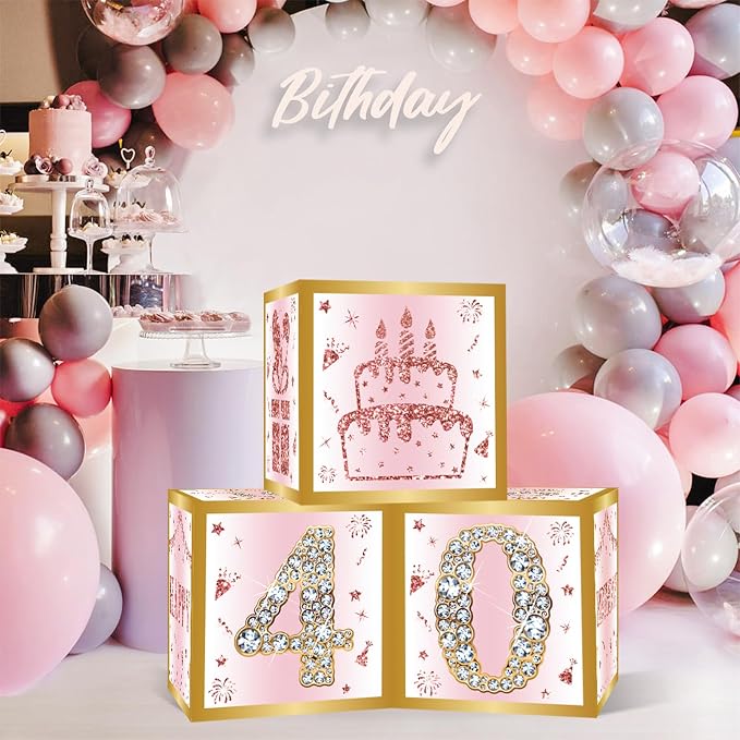 DataMoon 40th Birthday Decorations Boxes - Image 3