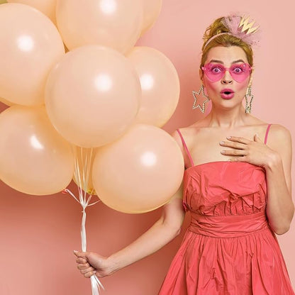 RUBFAC 105pcs Pastel Orange Balloons Peach Balloons Garland Arch Kit Different - Image 5