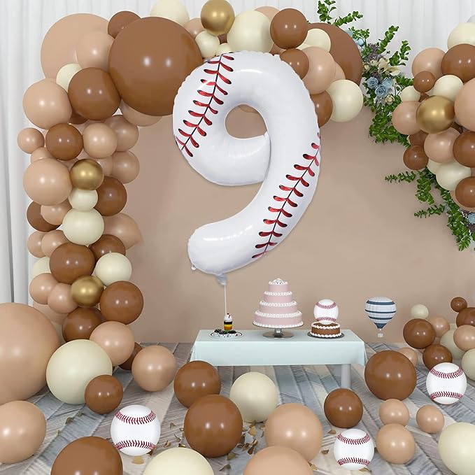 Baseball Birthday Decorations, Sport Themed Balloons - Image 4