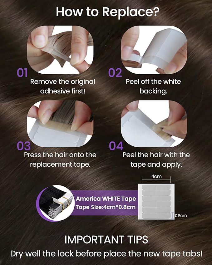 LaaVoo Human Hair Tape in Extensions Brown Tape in Hair Extensions Human Hair #2 Darkest Brown Hair Extensions Tape in Real Human Hair Soft Straight 24 Inch 50g 20pcs