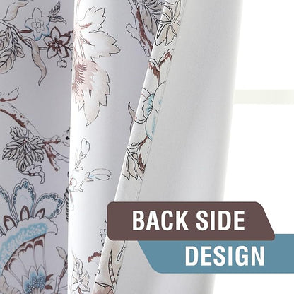 H.VERSAILTEX Blackout Curtains 63 Inch Length 2 Panels Set Floral Print Curtain - Image 6