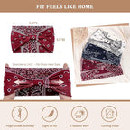 Wide Headbands for Women Knotted No Slip Head Bands Soft Turban Headband Hair Accessories Boho African Solid Color Head Wraps for Women Yoga Workout Pack of 6(Boho)