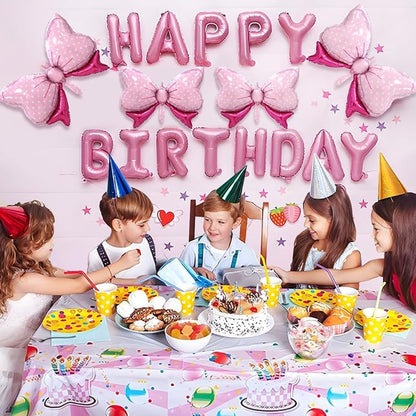 4pcs Jumbo Oversized Ribbon Balloons Coquette Bow Balloons Bow Party Coquette - Image 6
