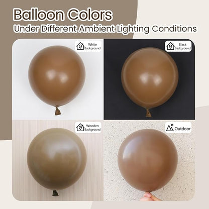 Awenztech 110pcs Brown Balloon Arch Garland Kit 18 12 10 5 inch | Neutral Baby - Image 5