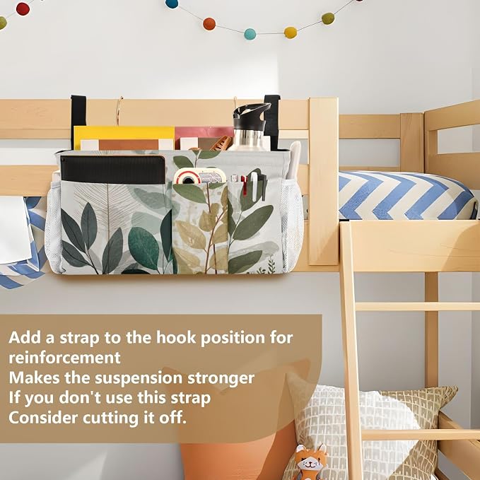 Bedside Caddy Hanging Bunk Bed Caddy Bed Organizer Hanging Pocket - Image 6
