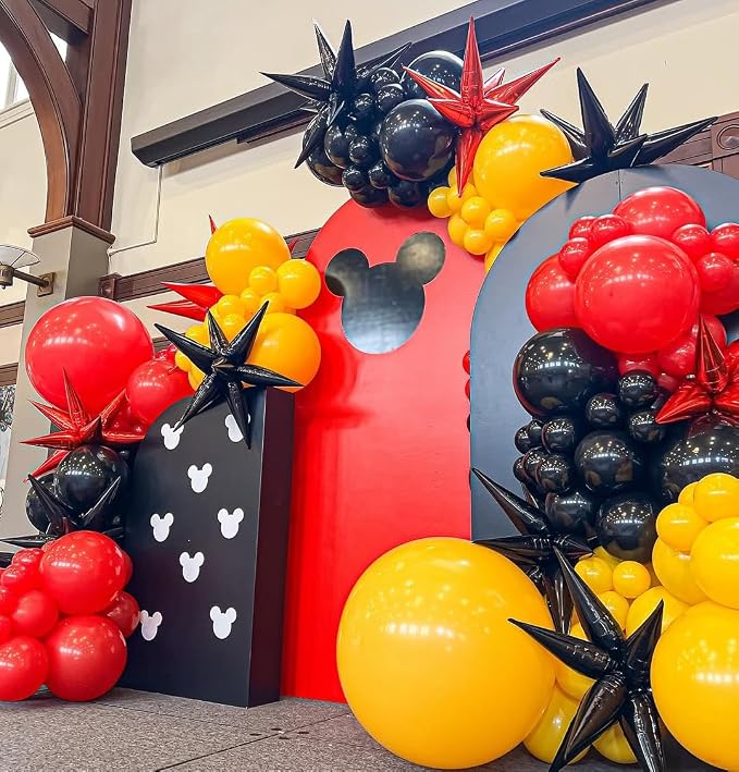 KBZVNAF Red Yellow Black Latex Balloons 60 Pack 12 inch | Red Yellow Black - Image 3