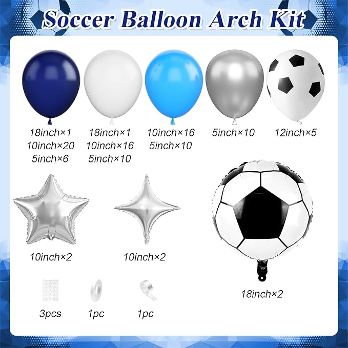 Soccer Balloon Garland Arch Kit - Image 2