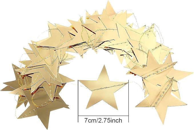 Patelai 130 ft Star Garland Banner Decor - Image 2