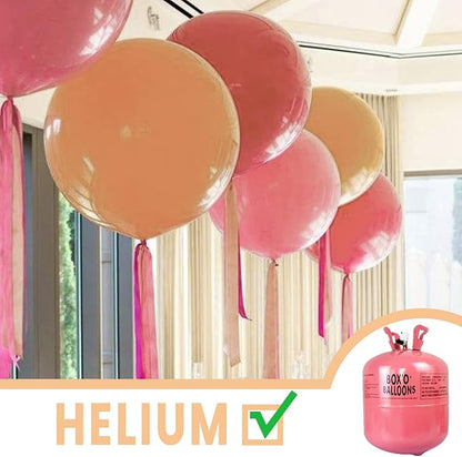 PartyWoo Nude Balloons 4pcs Apricot Fall Neutral Color 36 Inch | Balloons - Image 5