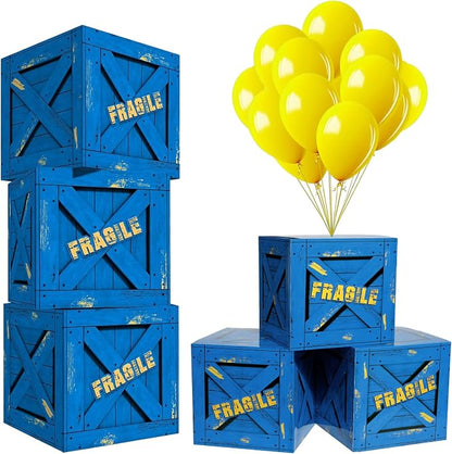 Qilery 24 Pcs Balloon Box Party Military Supply Fragile Loot Drop Box Party by Qilery