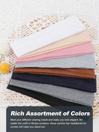DRESHOW 8 Pack Sports Headbands for Women Non-Slip Stretchy Fashion HairBand Curly Hair Headband Soft Hair Accessories for Daily Wear Workout Yoga Running