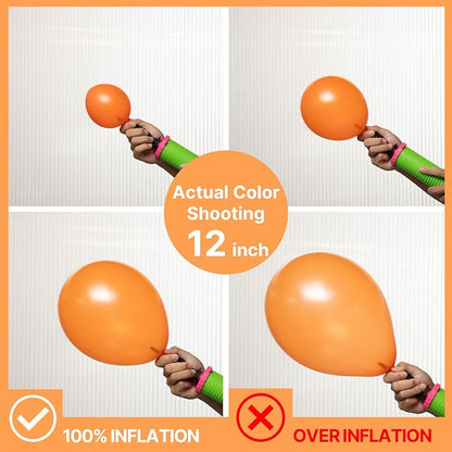 PartyWoo Pearl Orange Balloons 50pcs Fall Latex Helium Balloons 12 Inch | - Image 3