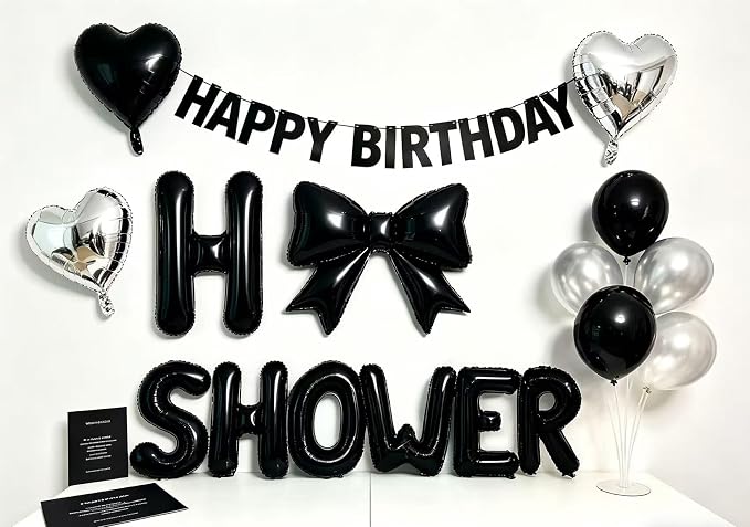 40 Inch Black Letter U Foil Balloon, Large Jumbo Mylar Helium Alphabet Balloon - Image 7