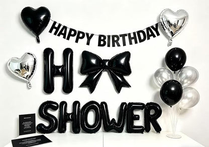 40 Inch Black Letter G Foil Balloon, Large Jumbo Mylar Helium Alphabet Balloon - Image 4