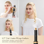 Air Styler 5 in 1, Hair Dryer Brush & Multi-Styler with 110,000 RPM High-Speed Powerful Motor, Auto-Wrap Curler, Cushion Massager, Oval Brush, Diffuser, Nozzle Attachment
