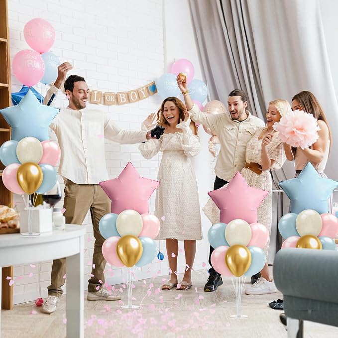 Lunmon 4 Set Boho Gender Reveal Balloon Stand Kit - Image 4