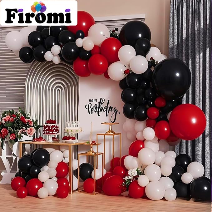 Firomi Black Balloons 18-inch 12 Pack Large Thicken Helium | Big Black Latex - Image 6