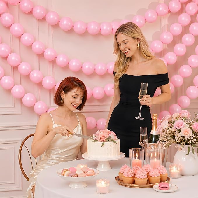Pink Linking Balloons - Image 3