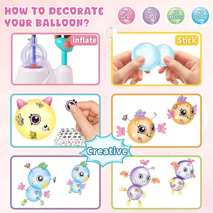 Magic Balloon Craft Kit, Funny Balloons Inflator Toy, DIY Sticky Balls - Image 3