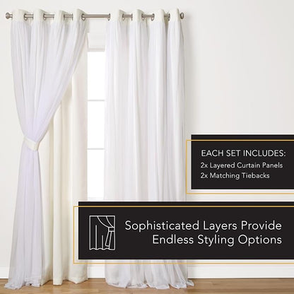 TOWN & COUNTRY LUXE Talia Double Layer Indoor Curtains, Sheer and Room - Image 6