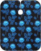 Men Women Burning Blue Rose Hair Styling Cape, Full Coverage Professional Hair Cutting Apron for Hair Dye, Easy Clean