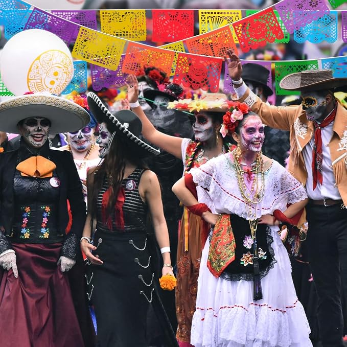 6 Packs 108 Ft Fiesta Party Decorations Mexican Party Banners Papel Picado - Image 2