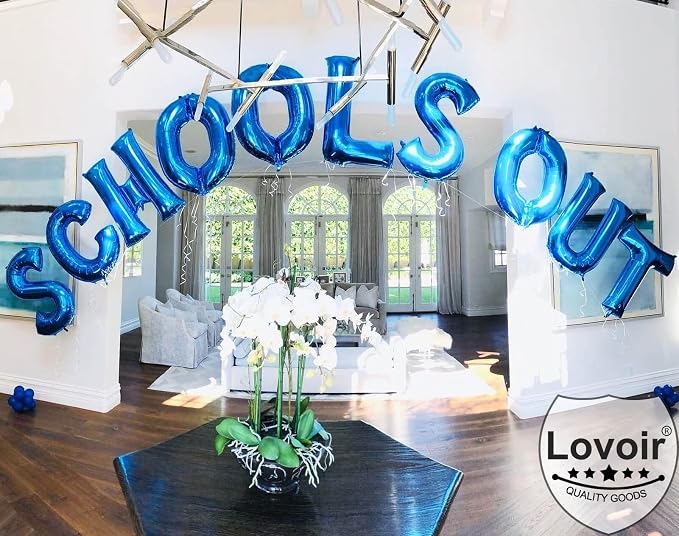 Lovoir 40 Inch Large Blue Letter F Balloons Big Size Jumbo Mylar Foil Helium - Image 3