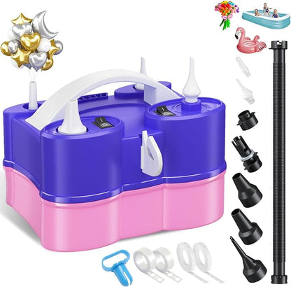 3-in-1 Electric Balloon Pump, Portable Electric Air Pump by Jobkoo