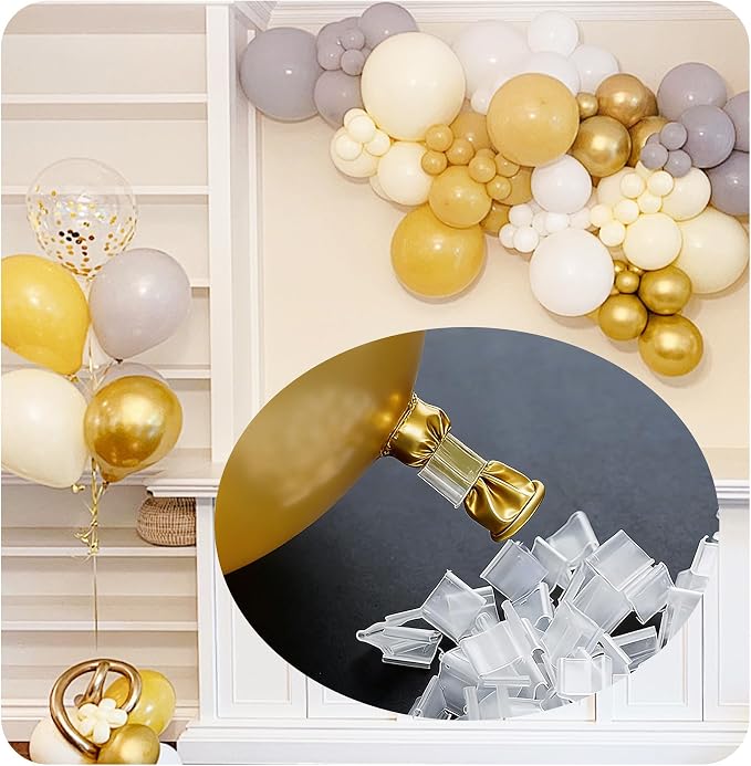 200PCS Transparent Plastic Balloon Clips - Image 5