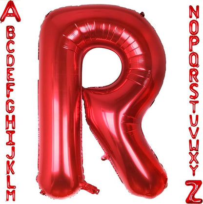 AULE 40 Inch Red R Balloon Letter Foil A-Z Birthday Big Alphabet | Birthday by AULE