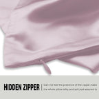 Mulberry Silk Pillow Cases Standard Size Silk Pillowcase with Zipper Soft Breathable Smooth Cooling Satin Silk Pillow Covers for Sleeping for Hair and Skin (Lavender,20"X 26",1Pcs)