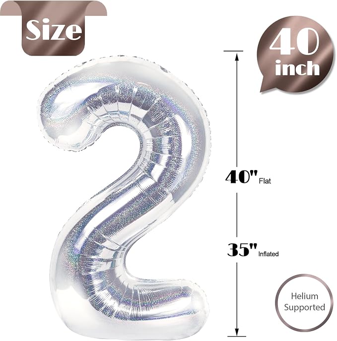 Laser Silver 2 Balloon - Image 5