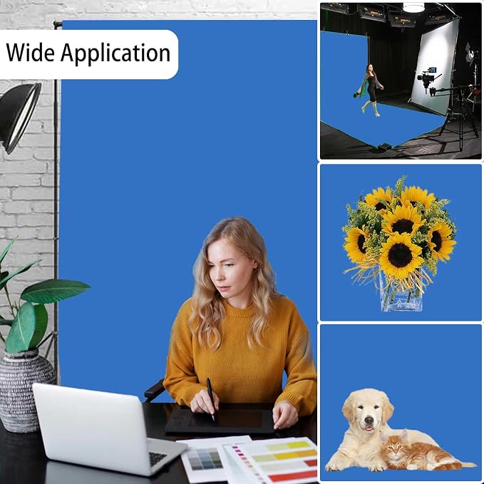 Royal Blue Photography Backdrop - Image 2