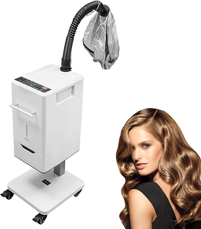 110V 500W Multifunctional Anion Hair Steamer for Deep Conditioning Nano Steamer for Black Hair Standing Hair Steamer Machine for Home, Hairdressing Salons, Spa Professional Steamer for Hair Coloring