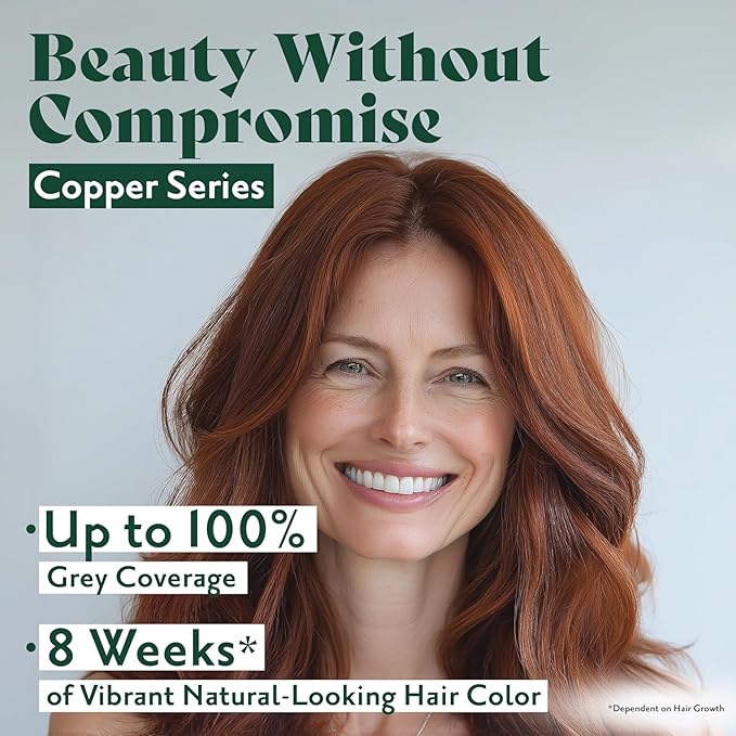 Herbatint Permanent Hair Dye For Women - 4R Copper Chestnut - For Up To 100% Gray Coverage of Resistant Gray Hair - Ammonia-Free, Alcohol-Free & Vegan - Salon Influenced Hair Color 5.75 fl oz