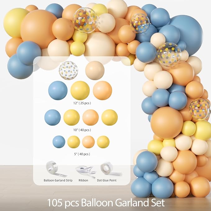 233 Pcs Here Comes The Son Baby Shower Decor - Image 7