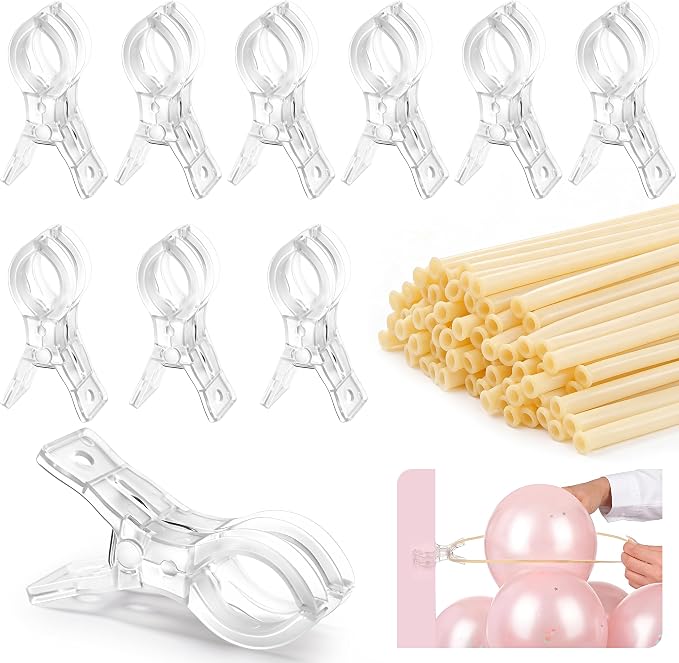 RELBRO Spring Clamps with Long Balloons Set, 3.5 Inch, 100 Long 260 Balloons by RELBRO