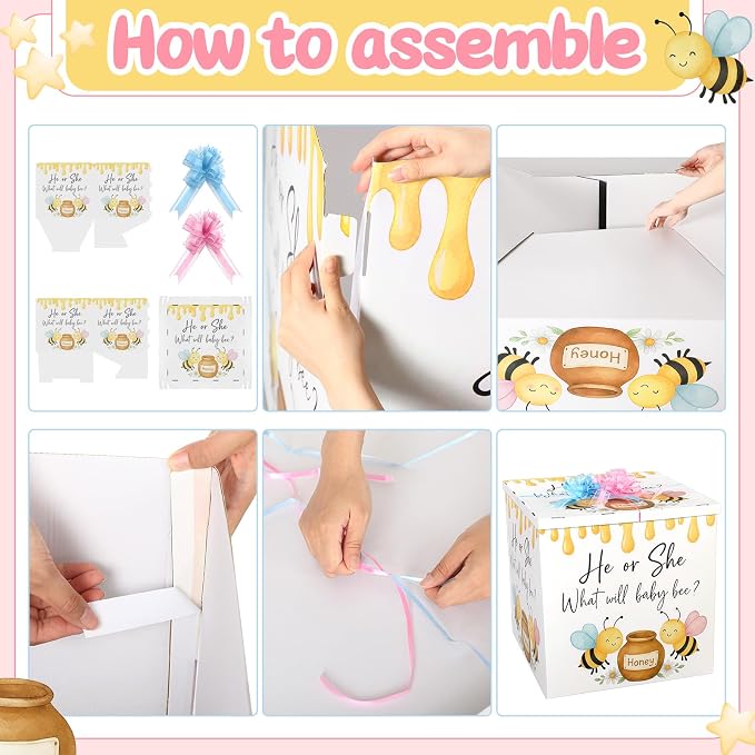 AmazingSpark 28in Giant Gender Reveal Gift Box - Image 3