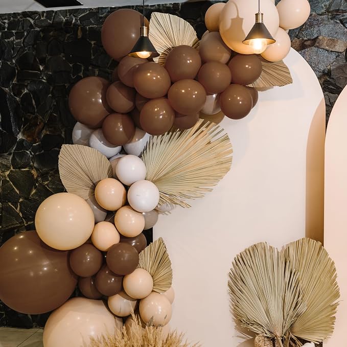 50pcs Brown Balloons, 12inch Dark Brown Latex Neutral Balloons | Balloons - Image 6