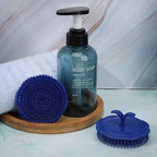 Segbeauty Hair Scalp Brush, 2Pcs Palm Massage Shampoo Brushes, Men Beard Comb Scalp Scrubber Floriated Shower Comb for Washing Hair, Pet Shower Grooming, Salon, Travel