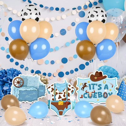 6 Sets Cowboy Baby Shower Balloon Stand Kit - Image 2