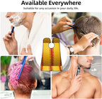 Beard Apron Hair Catcher, American Red Line Yellow Softball Shave Bib, Waterproof Non-Stick Shaving Bib, Trimming Grooming Tool for Dad Men Anniversary