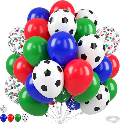 Soccer Balloons, Soccer Ball Latex Balloons, by FEYG