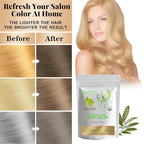 100% Organic Henna Hair Color – Natural, Chemical-Free Hair Dye for Rich, Vibrant Color & Gloss – Grey Coverage, Safe for All Hair Types, Vegan Non-Toxic, Herbal Hair Treatment (MEDIUM BLONDE)