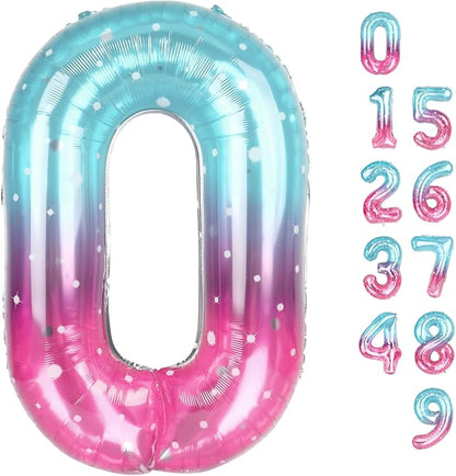 Number Balloon 40 Inch Number 0 by Mluchee