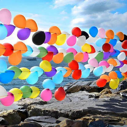Voircoloria 105pcs Colorful Rainbow Party Latex Balloons, 12inch | - Image 6