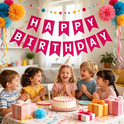 Happy Birthday Banner Birthday Party Supplies - Image 7