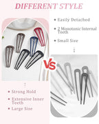 6 PCS French Hair Pins for Women, U-Shaped Hair Forks Stick for Bun Updo Chignons & French Twists, Strong Hold 3 Internal Teeth Hair Chopsticks Styling Accessories